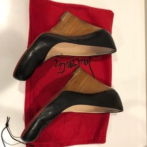Christian Louboutin Size 41 Black 4” Wedges